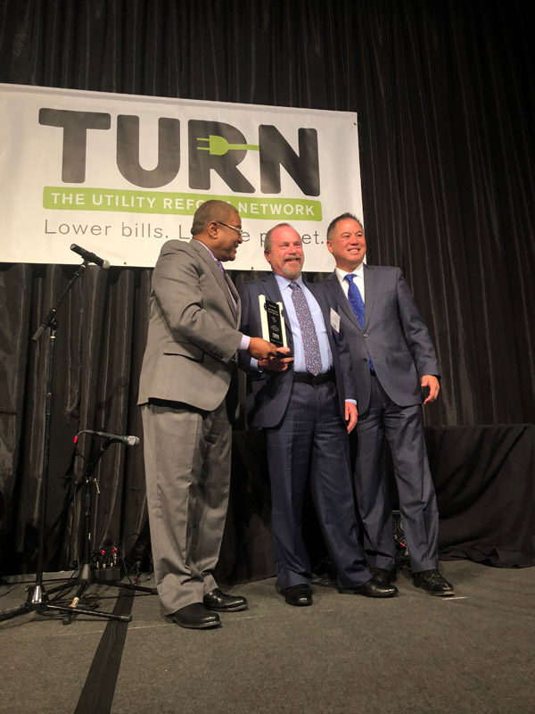 Dan Mogin, Managing Partner, receives the Sylvia Siegel Award at the 45th Annual TURN Gala in San Francisco, CA