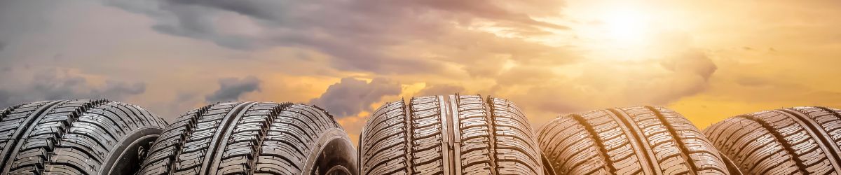 tires and sunset